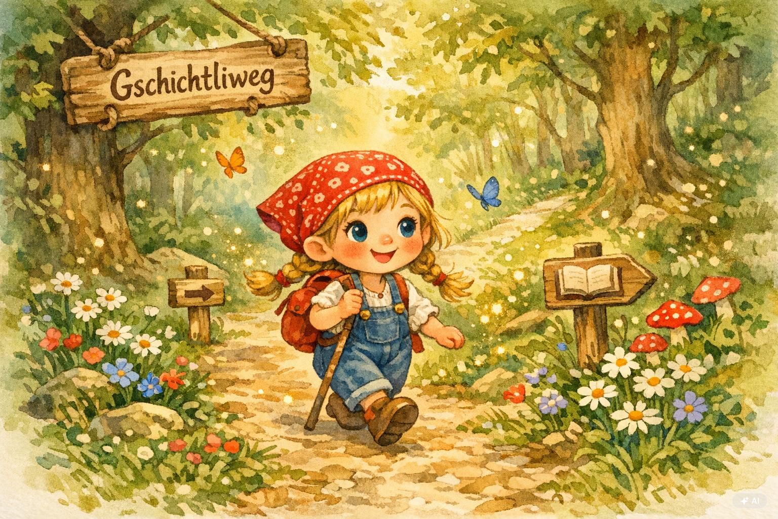 Ella das Wichtel-Mädchen auf dem Gschichtliweg